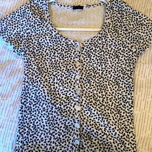 Brandy Melville Ruffle Zelly Top